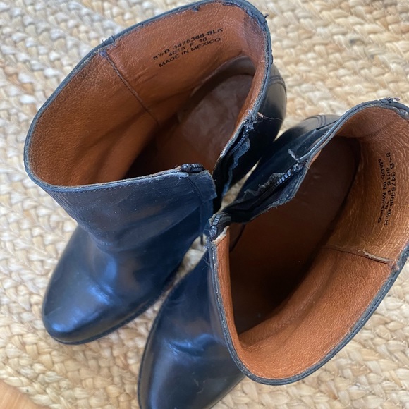 Frye Black Heel Boots Size 8.5 - Picture 2 of 8